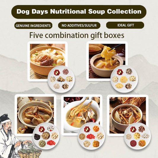 Energy Boost Soup Variety Pack - 5 Top Blends for Qi Vitality, Collagen & Kidney Support